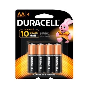 PILHA DURACELL PEQUENA AA CT4-VT6
